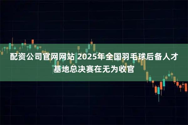 配资公司官网网站 2025年全国羽毛球后备人才基地总决赛在无为收官